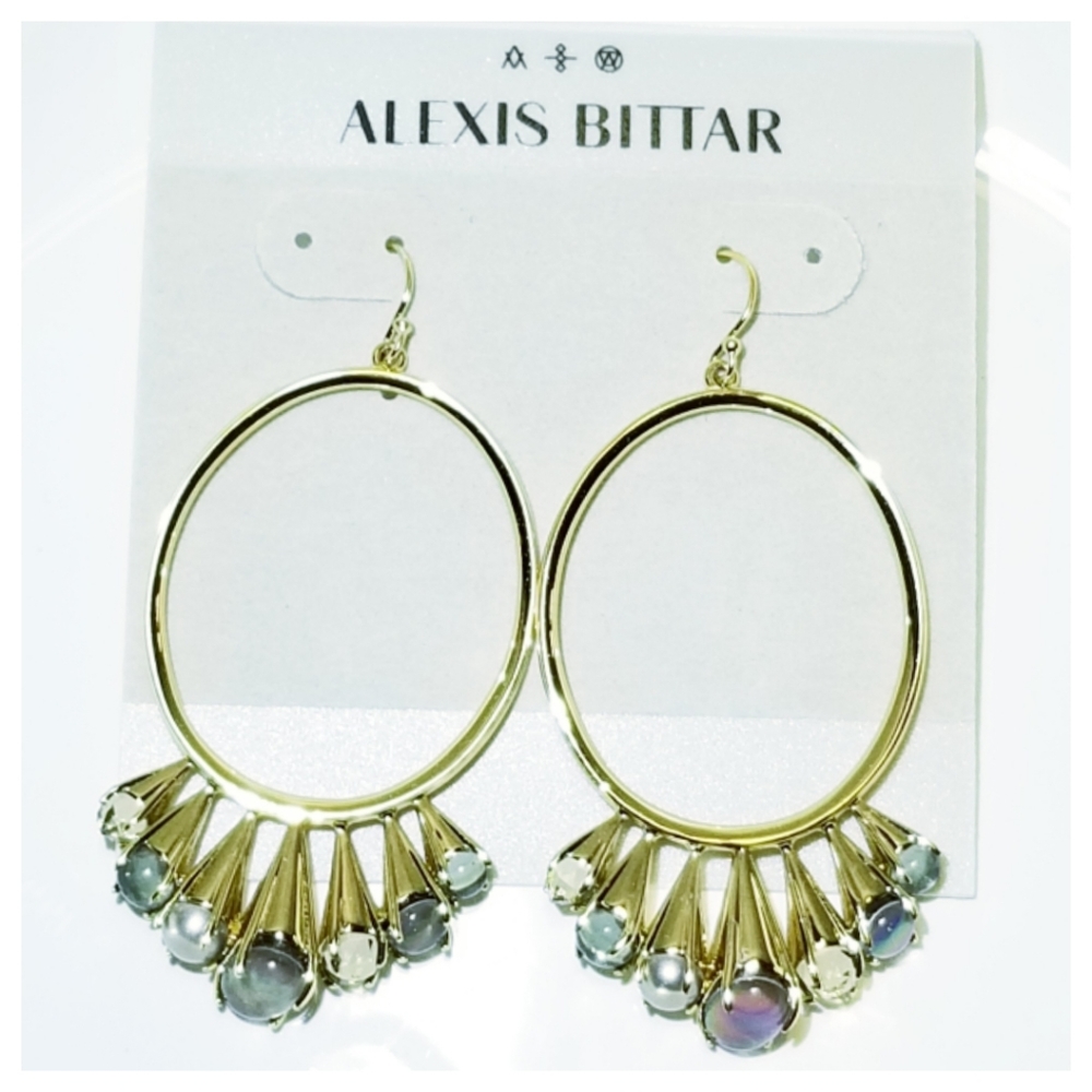 Alexis Bittar | Gemstone Hoop Earrings